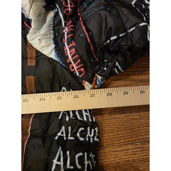 Jean-Michel Basquiat x Members only Alchemy Puffy Jacket Mens Sz XXL Hooded Coat - Picture 6 of 16